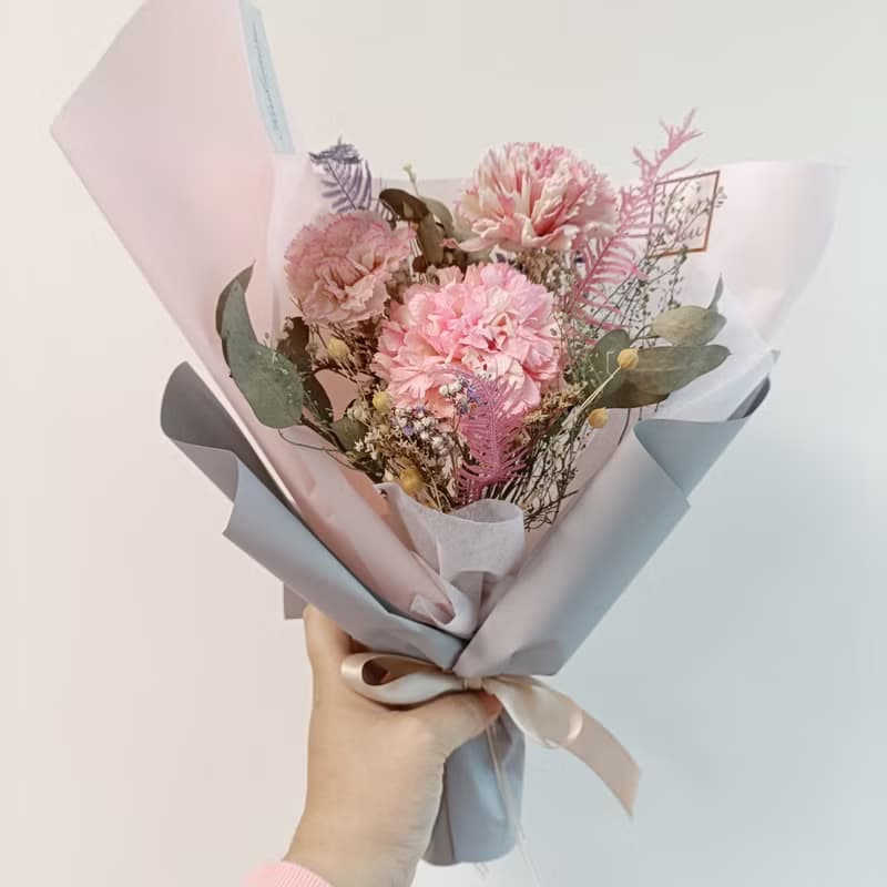 守護妳玫瑰永生乾燥花束 情人節結婚求婚告白捧花生日畢業禮物