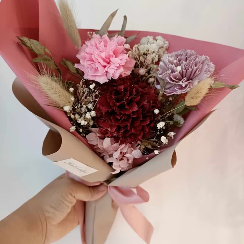 守護妳玫瑰永生乾燥花束 情人節結婚求婚告白捧花生日畢業禮物