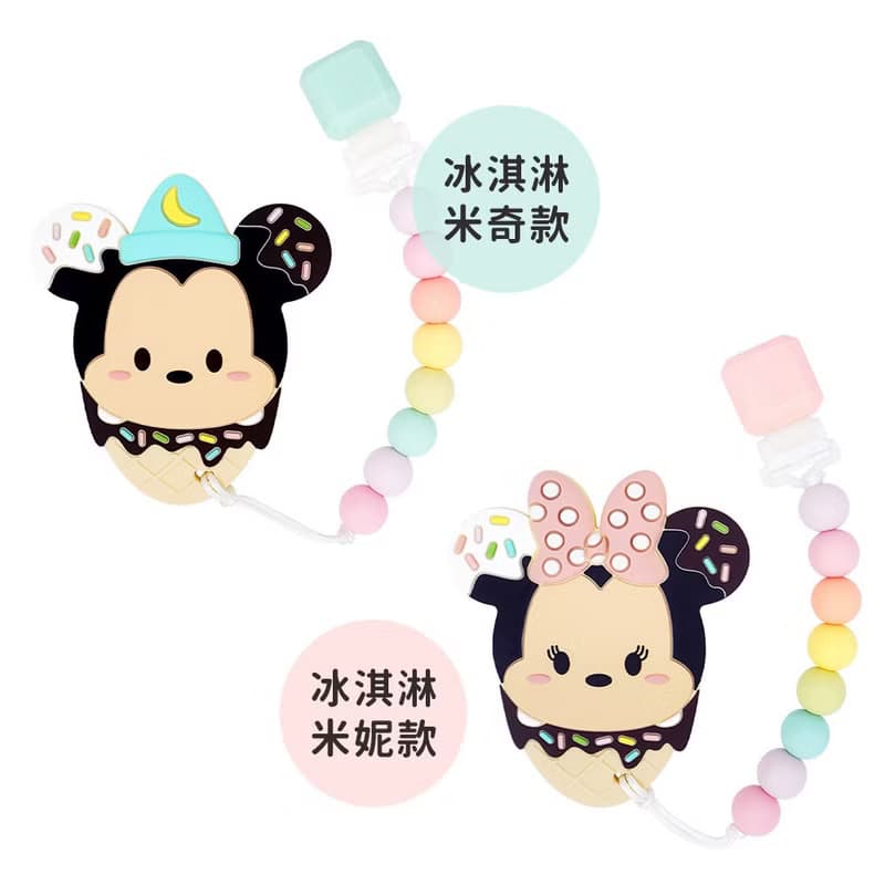 Loulou Lollipop 固齒器組/奶嘴鍊夾 - 迪士尼系列/水果家族