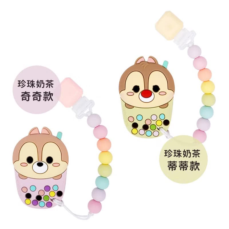 Loulou Lollipop 固齒器組/奶嘴鍊夾 - 迪士尼系列/水果家族