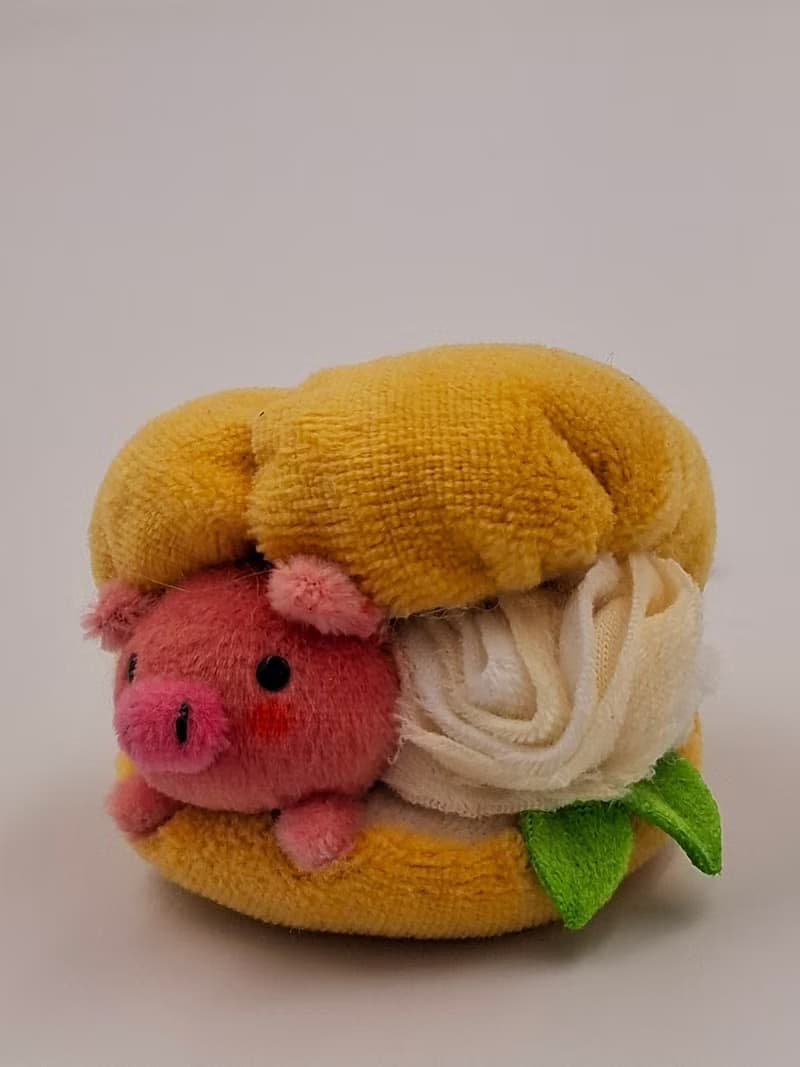 Bucute  小點心泡芙/ 迪亞豬鑰匙圈/慢一點走陪妳的鑰匙圈