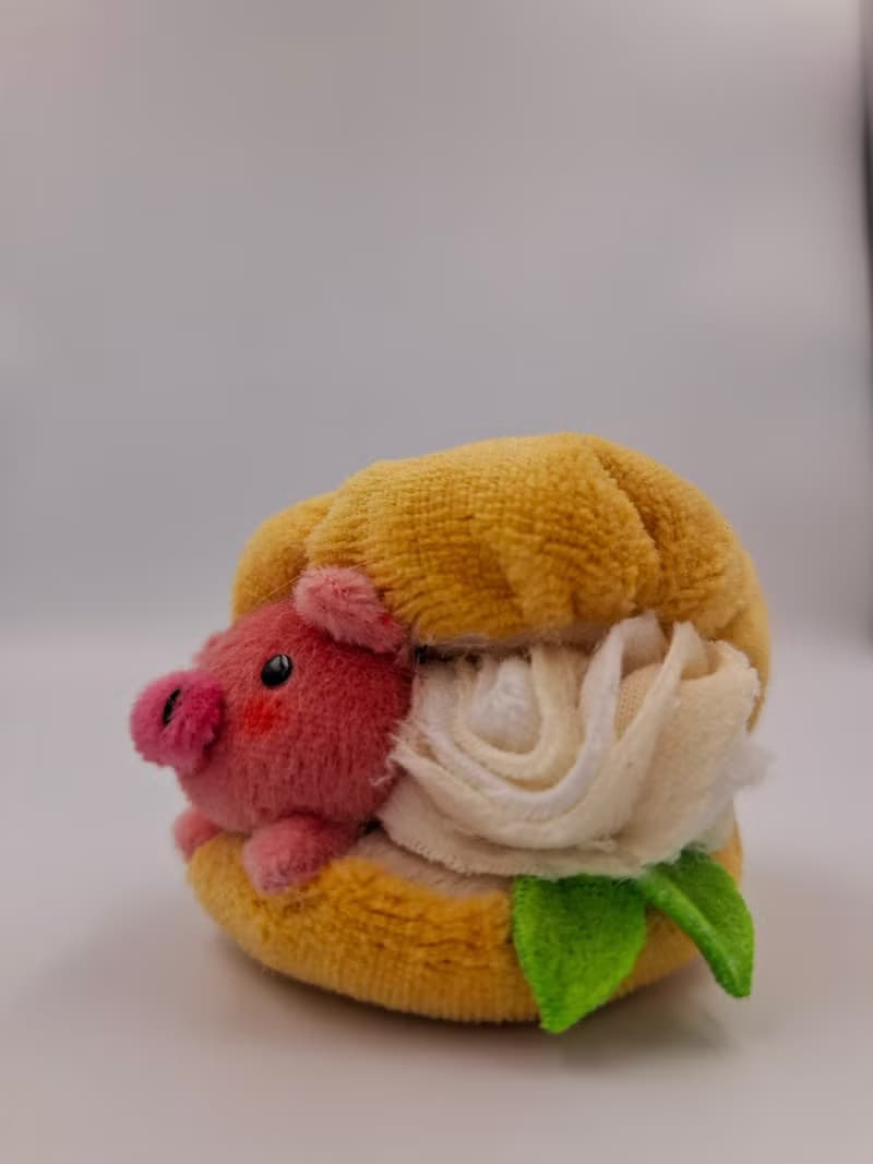Bucute  小點心泡芙/ 迪亞豬鑰匙圈/慢一點走陪妳的鑰匙圈