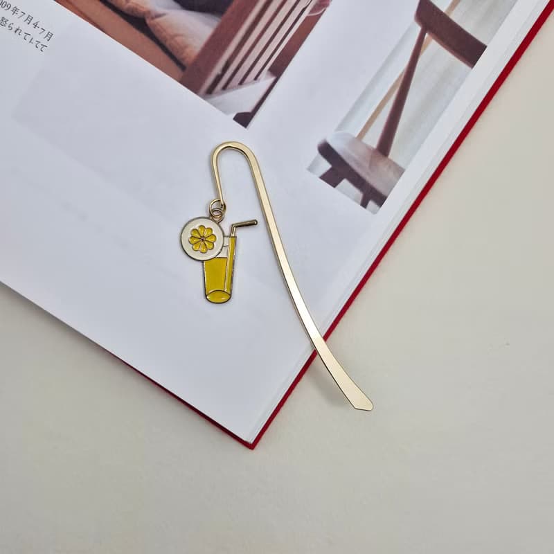 Orange Juice Bookmark, Orange Juice,