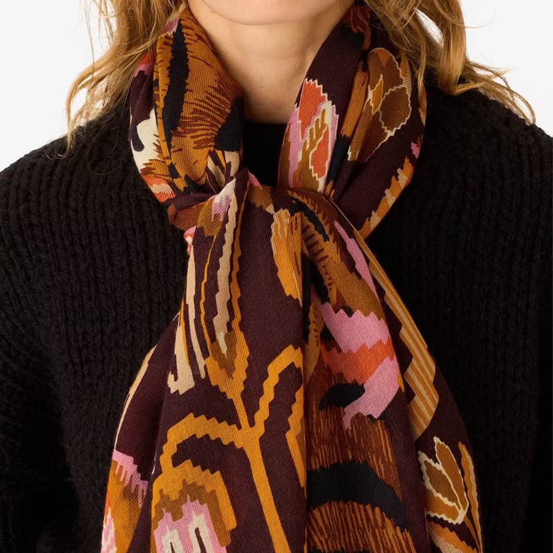 【INOUI EDITIONS】JORGEN 羊毛圍巾70 - 焦糖