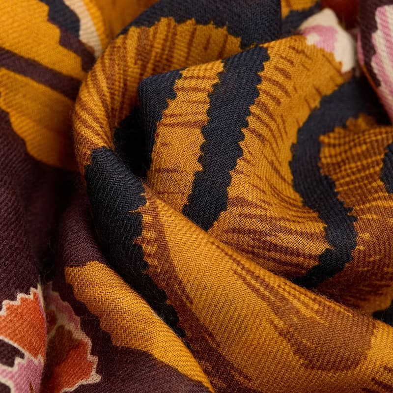 【INOUI EDITIONS】JORGEN 羊毛圍巾70 - 焦糖