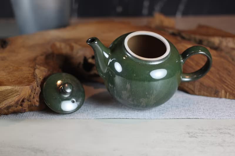 【送禮好物】240ml 墨綠 天目釉 圓滿茶壺 鶯歌名家葉敏祥作品