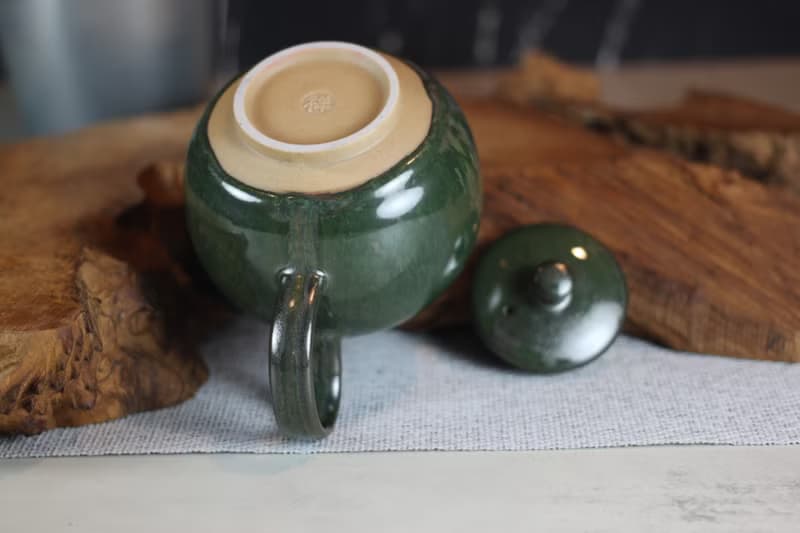 【送禮好物】240ml 墨綠 天目釉 圓滿茶壺 鶯歌名家葉敏祥作品