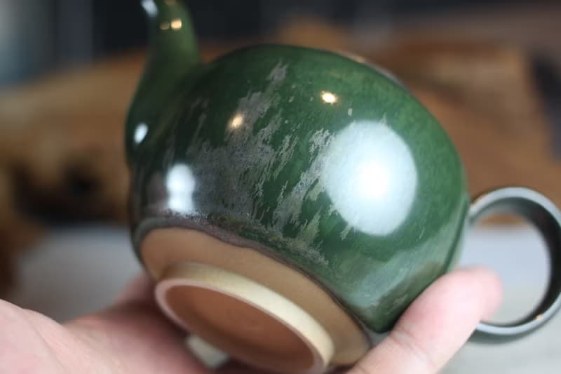 【送禮好物】240ml 墨綠 天目釉 圓滿茶壺 鶯歌名家葉敏祥作品