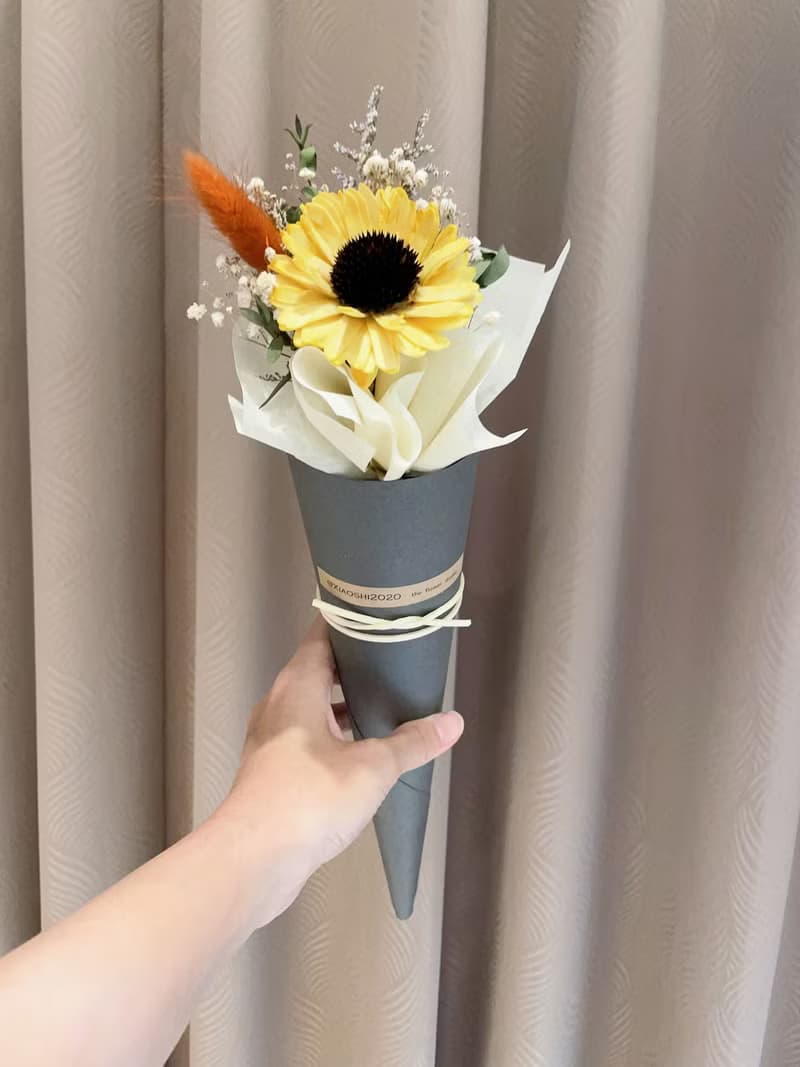 畢業花束 畢業禮物 向日葵花束 向日葵乾燥花束 太陽花花束