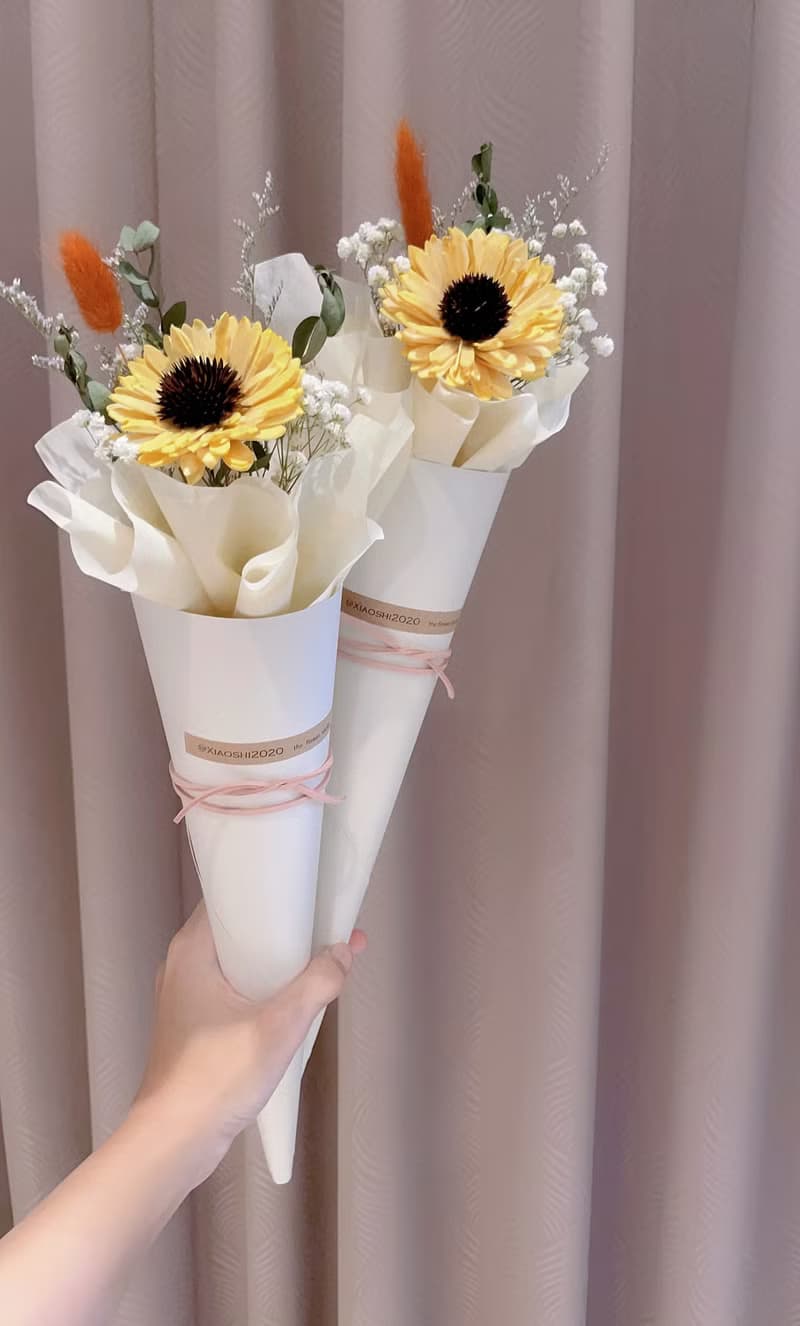 畢業花束 畢業禮物 向日葵花束 向日葵乾燥花束 太陽花花束