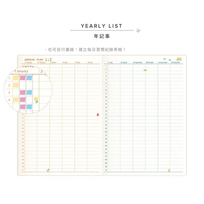 afu無時效大白兔手帳本IV - 大白兔朵朵