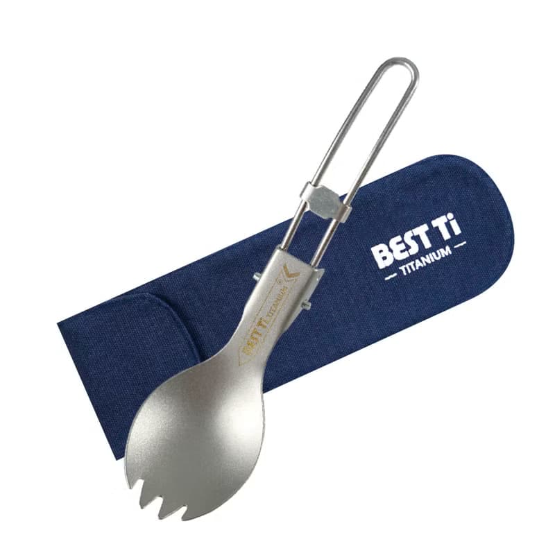 純鈦摺疊餐具 湯匙 叉子 叉匙 雪拉碗