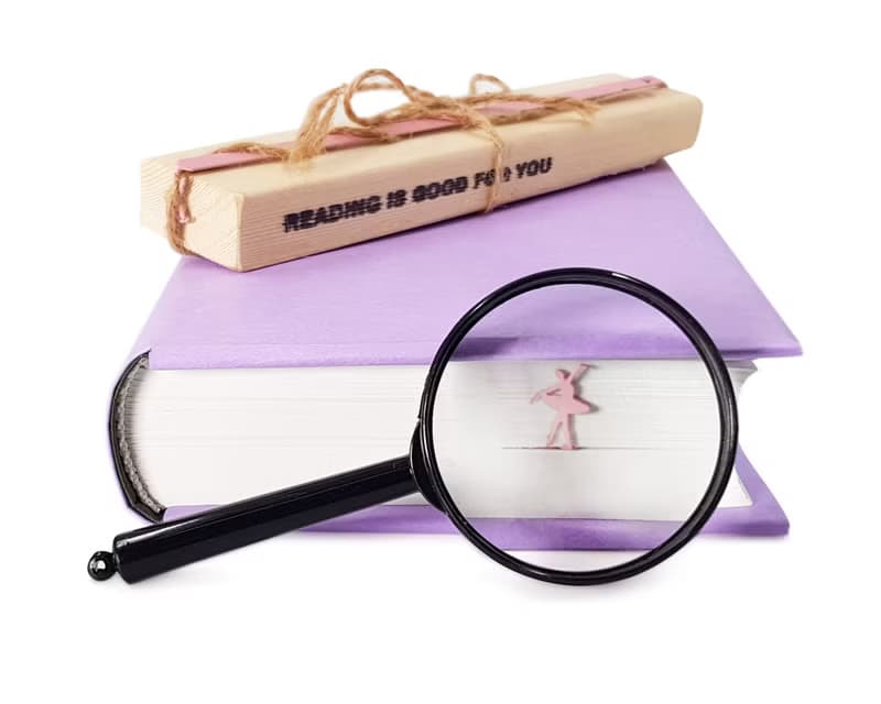 Pink Metal Bookmark Ballet Dancer