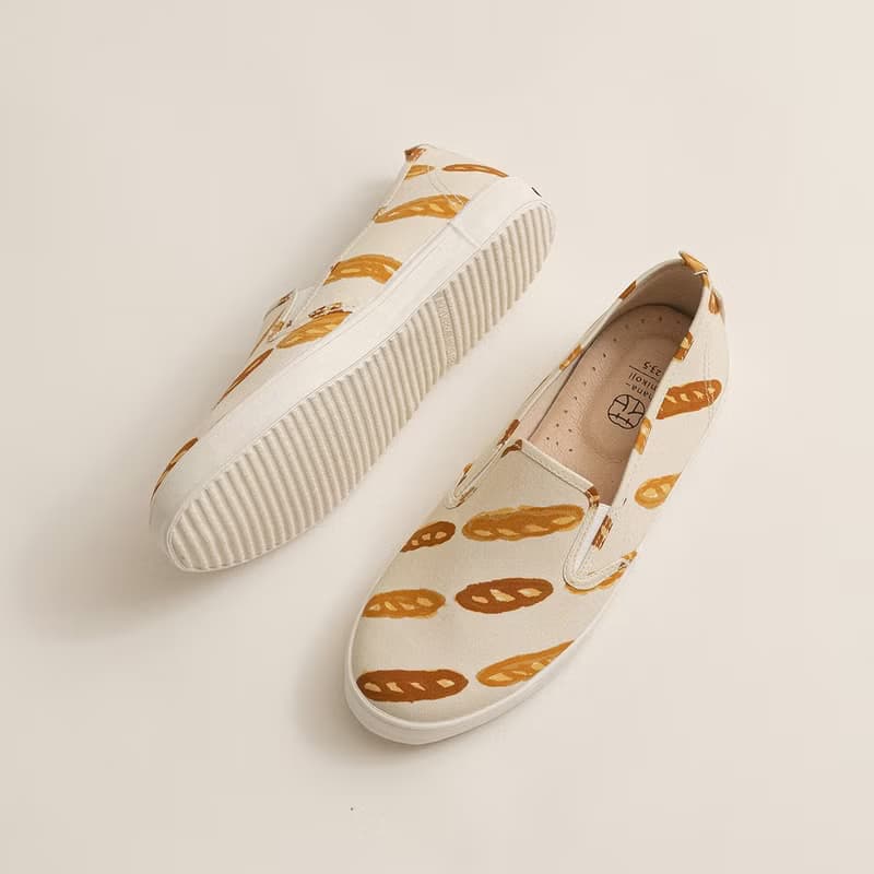 台日聯名企劃 【 gochisou X hanamikoji 】法棍樂福鞋 麵包 日系