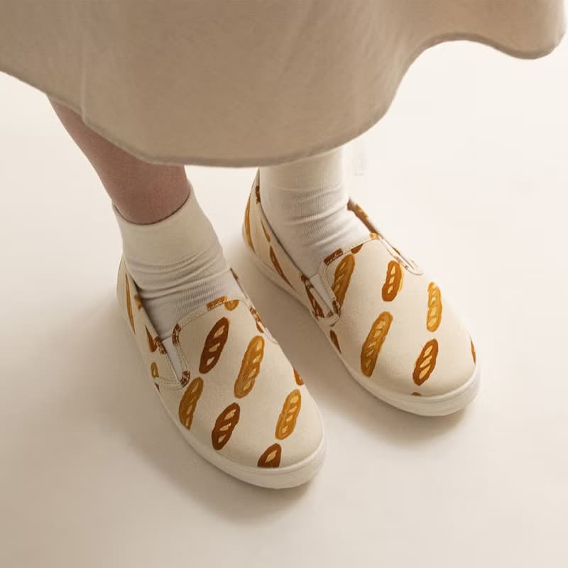 台日聯名企劃 【 gochisou X hanamikoji 】法棍樂福鞋 麵包 日系