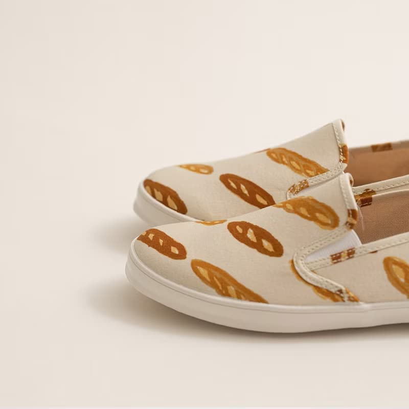 台日聯名企劃 【 gochisou X hanamikoji 】法棍樂福鞋 麵包 日系