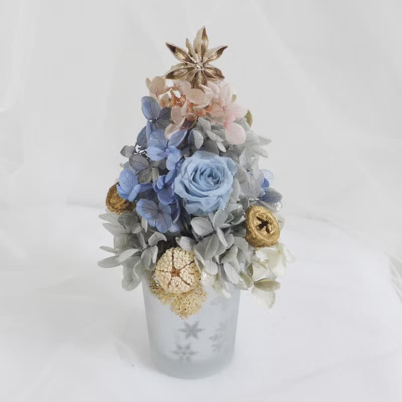 柏金漸層永生聖誕樹 結婚捧花永生乾燥花畢業謝師禮物生日畢業禮