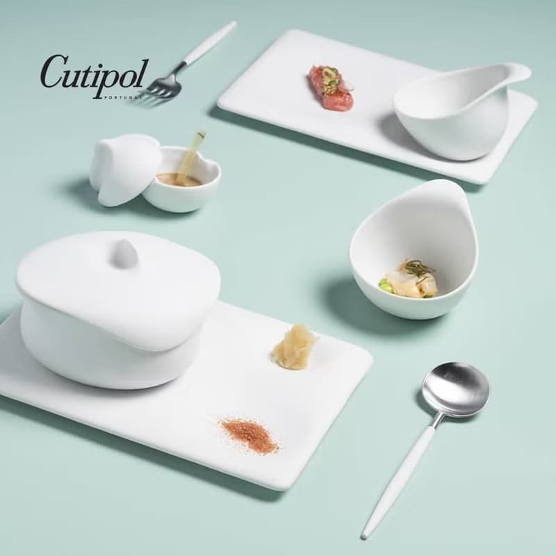 葡萄牙Cutipol GOA系列白柄迷你水果叉四件組