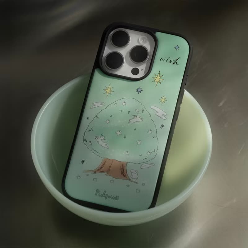 Moon Tree (mint) Phone Case