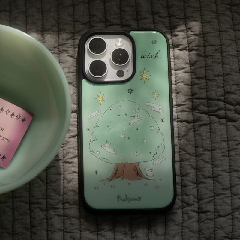 Moon Tree (mint) Phone Case
