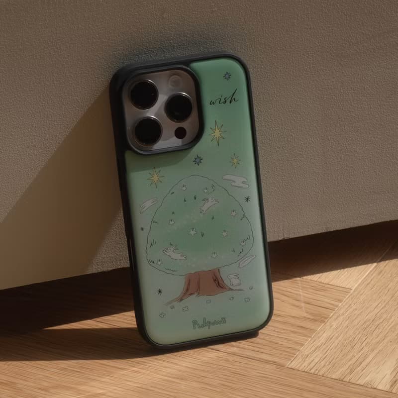 Moon Tree (mint) Phone Case
