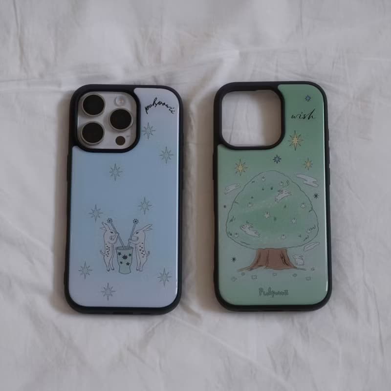 Moon Tree (mint) Phone Case