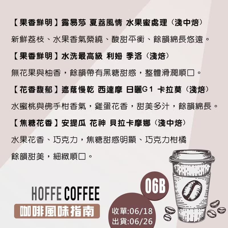 【1/4磅 精品咖啡豆-06B】買大送小 咖啡豆 接單烘焙 黑咖啡 莊園