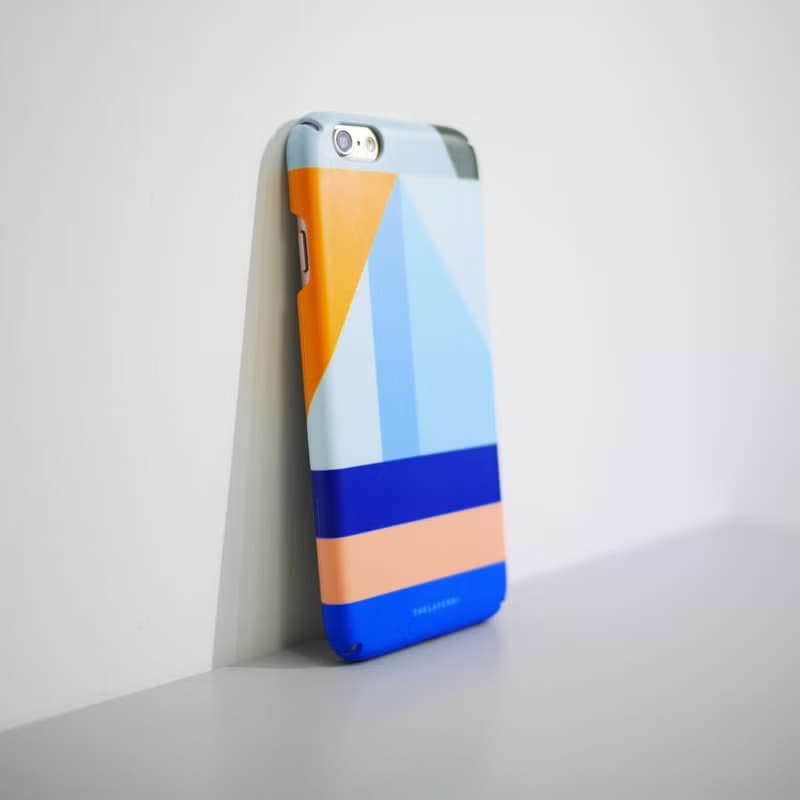 原創Graphic Print 撞色拼接GOLDFISH BOWL Phone case刻字手機殼