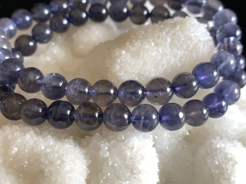 快速出貨 天然景青石圓珠手鍊