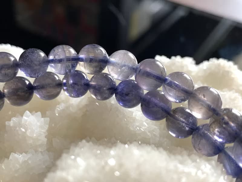 快速出貨 天然景青石圓珠手鍊