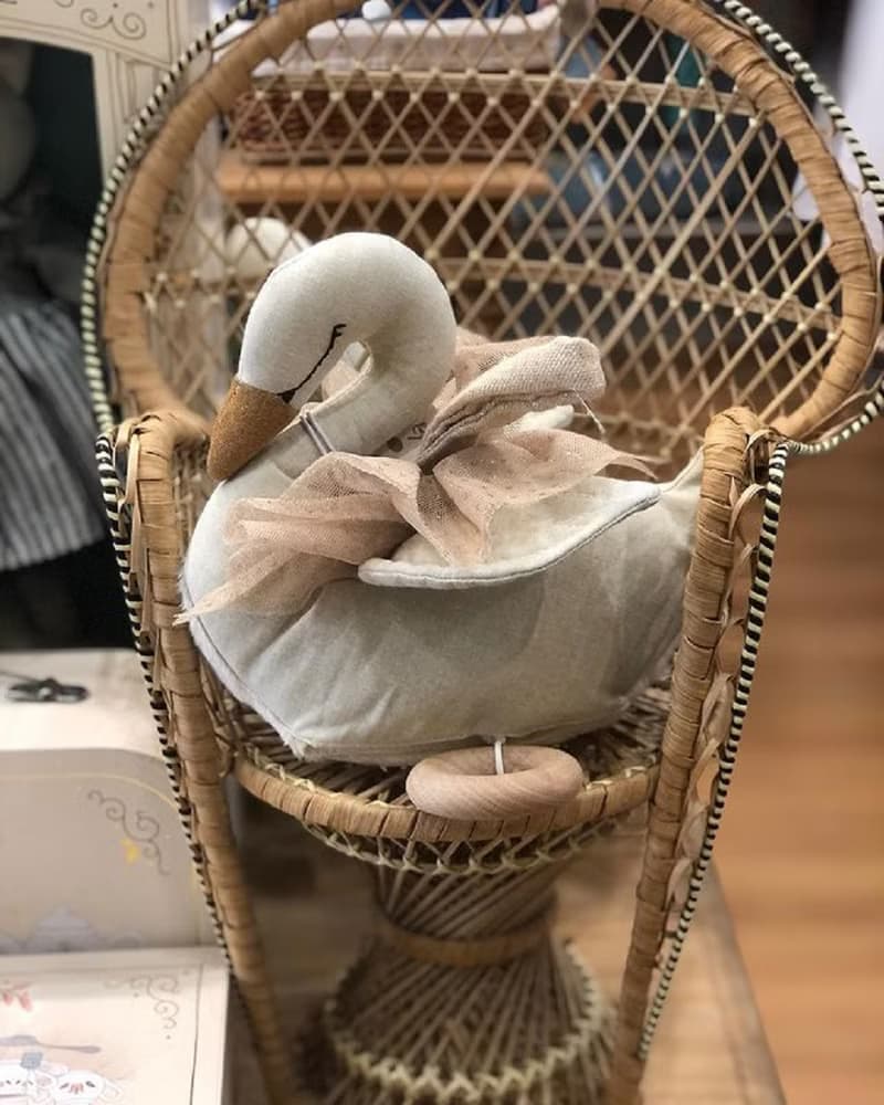 法國 Moulin Roty 懸掛天鵝音樂鈴 19cm