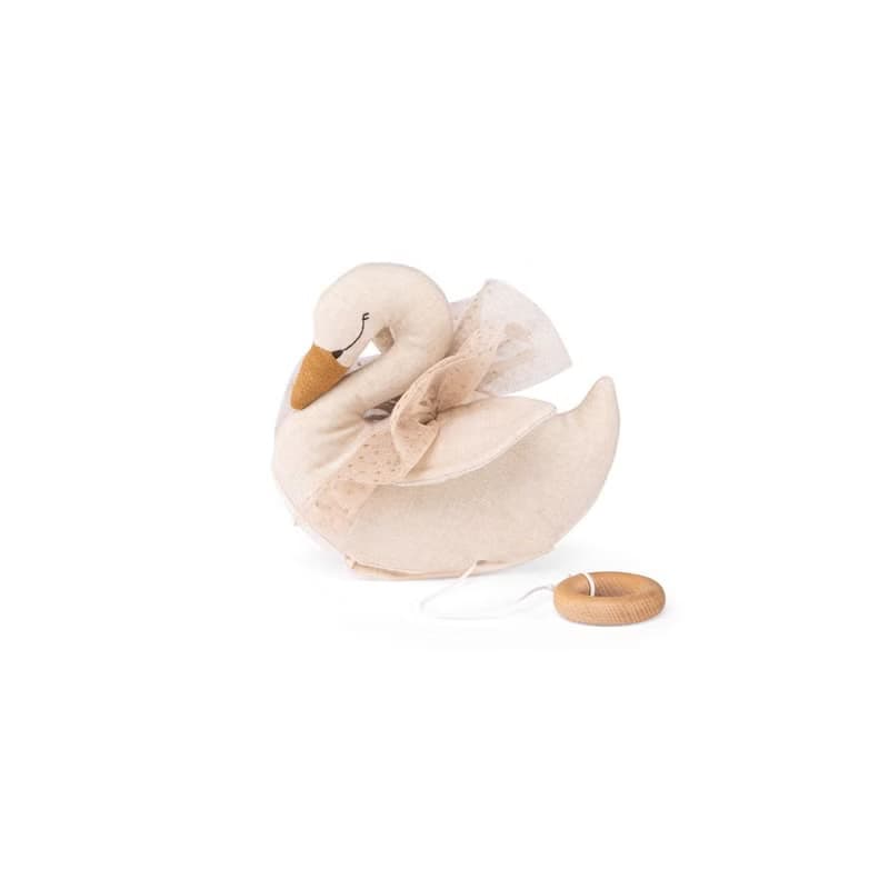 法國 Moulin Roty 懸掛天鵝音樂鈴 19cm