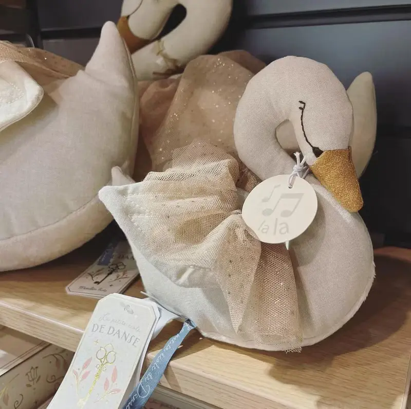 法國 Moulin Roty 懸掛天鵝音樂鈴 19cm