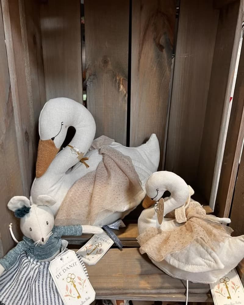 法國 Moulin Roty 懸掛天鵝音樂鈴 19cm