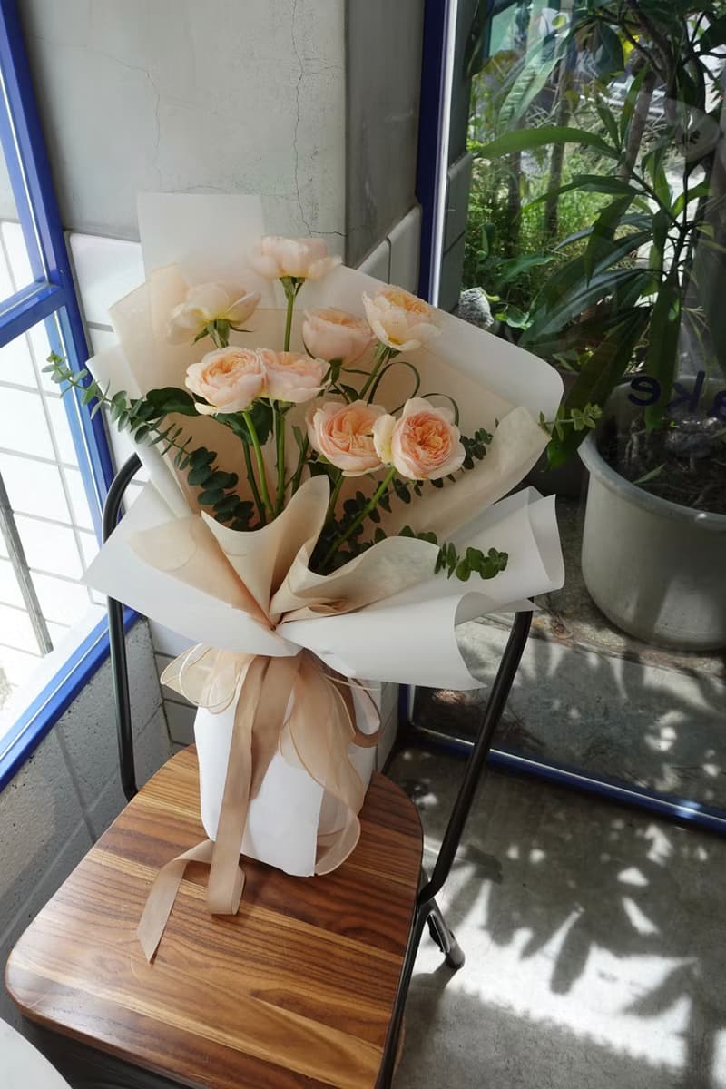 庭園玫瑰花束 韓式花束  生日花束 女友禮物 求婚花束