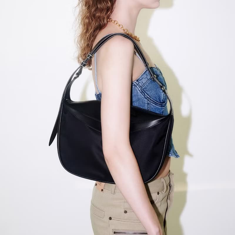 Berlin Black Shoulder Crossbody Bag (HD Nylon + ITALY Cow Leather)