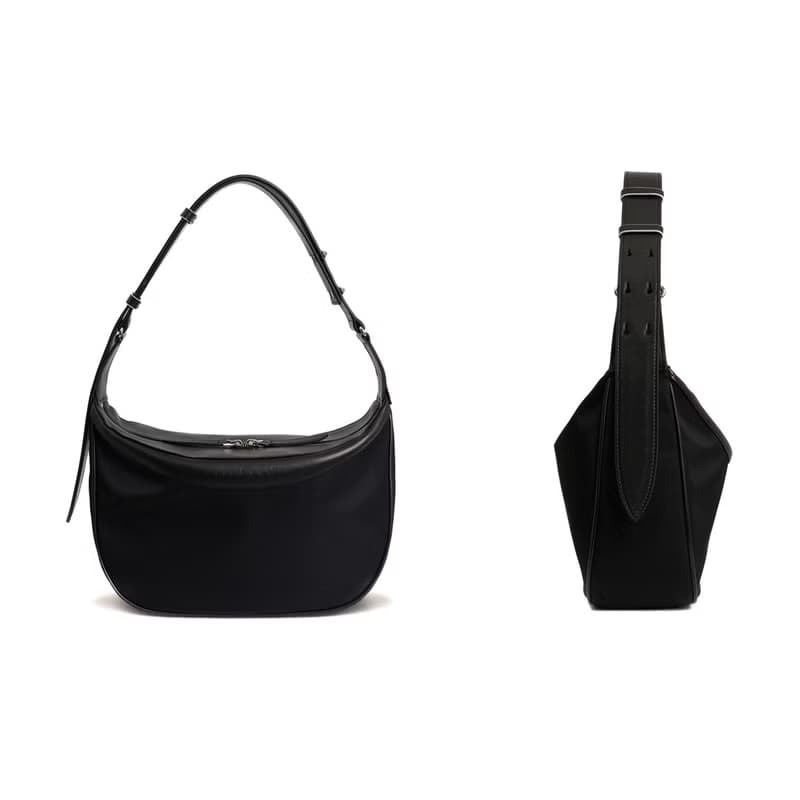 Berlin Black Shoulder Crossbody Bag (HD Nylon + ITALY Cow Leather)