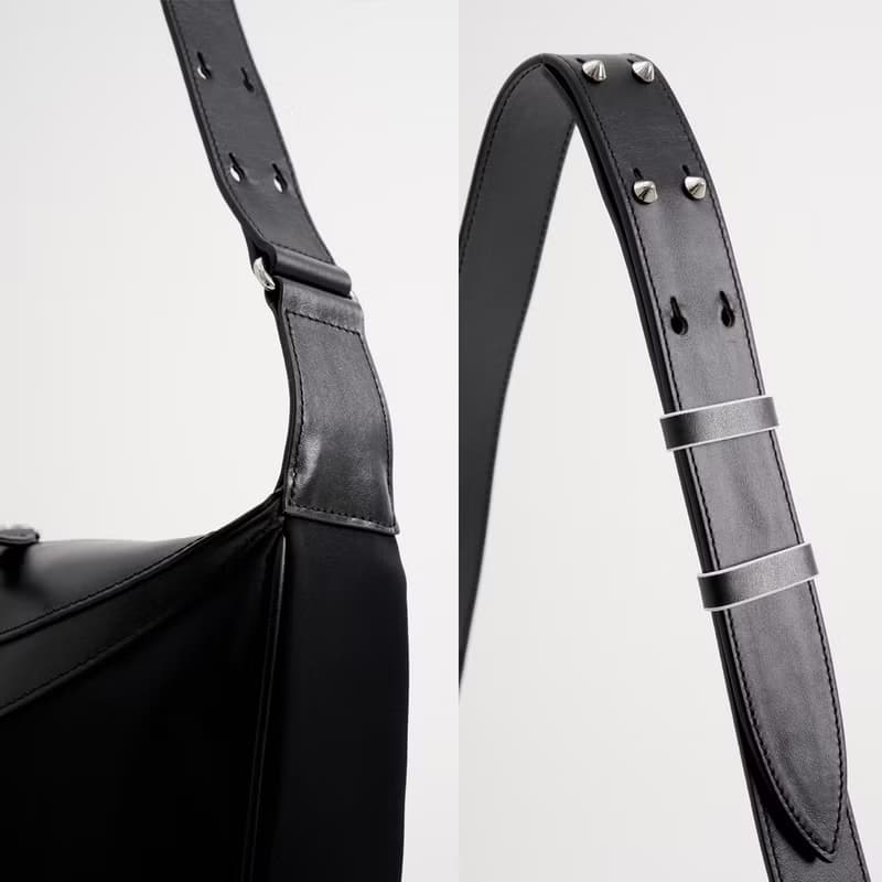 Berlin Black Shoulder Crossbody Bag (HD Nylon + ITALY Cow Leather)