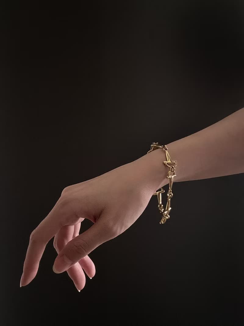 中古正品 罕有 Celine 馬銜扣手鍊 手鏈 意大利製 獨一無二 禮物