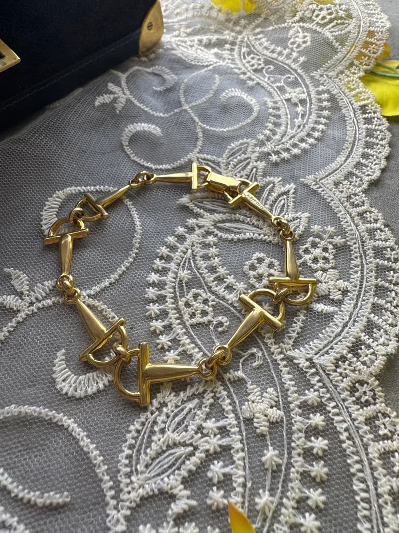 中古正品 罕有 Celine 馬銜扣手鍊 手鏈 意大利製 獨一無二 禮物