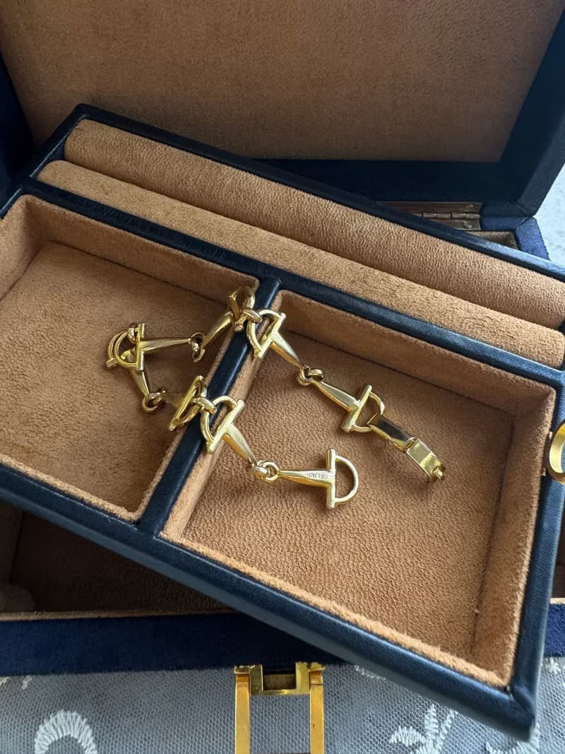 中古正品 罕有 Celine 馬銜扣手鍊 手鏈 意大利製 獨一無二 禮物