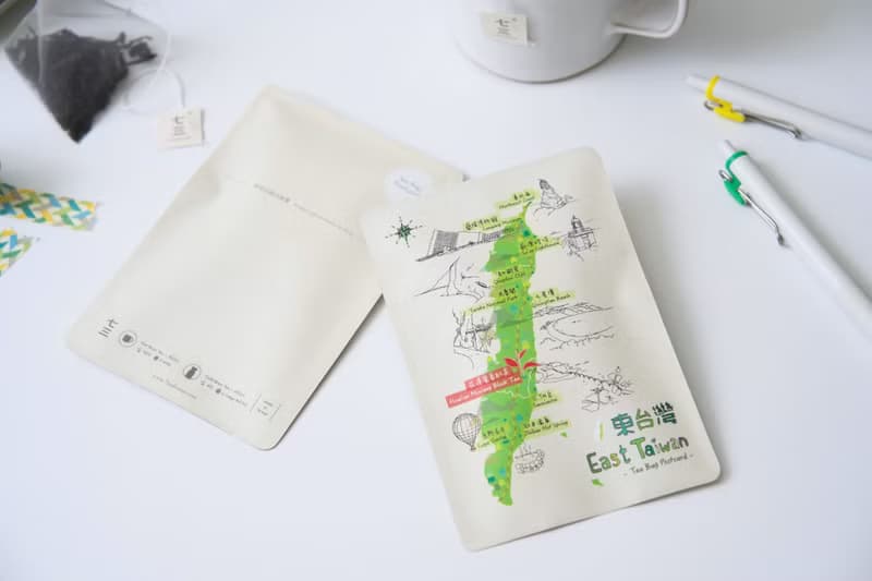 七三茶堂 茶文創丨茶包明信片－旅台款(四款)