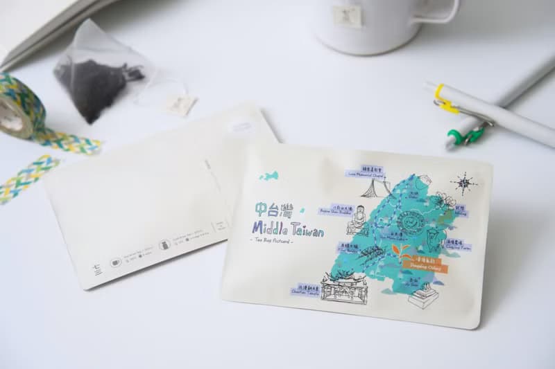 七三茶堂 茶文創丨茶包明信片－旅台款(四款)