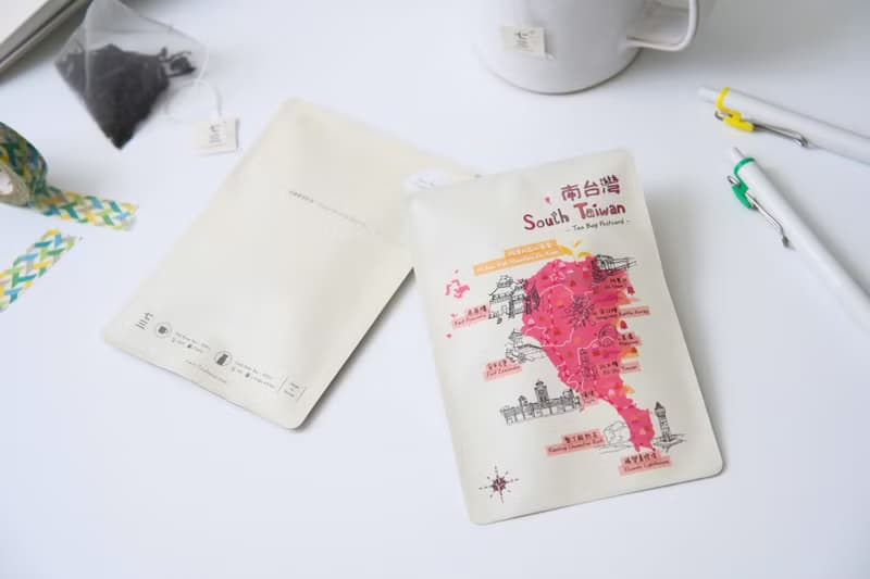 七三茶堂 茶文創丨茶包明信片－旅台款(四款)