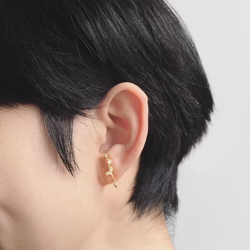 小碎石散落耳環 Scatter Earring 風景系列 925純銀