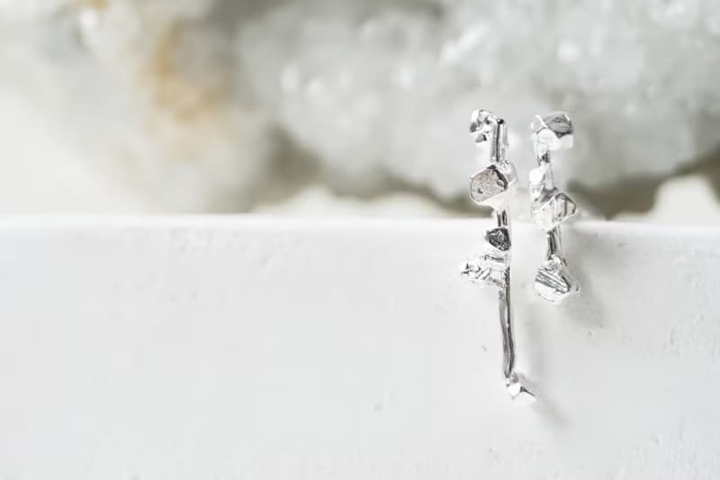 小碎石散落耳環 Scatter Earring 風景系列 925純銀