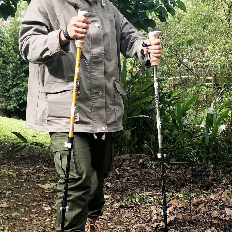避震極輕三節伸縮外鎖鋁合金雙曜登山杖(三色可選) 交換禮物