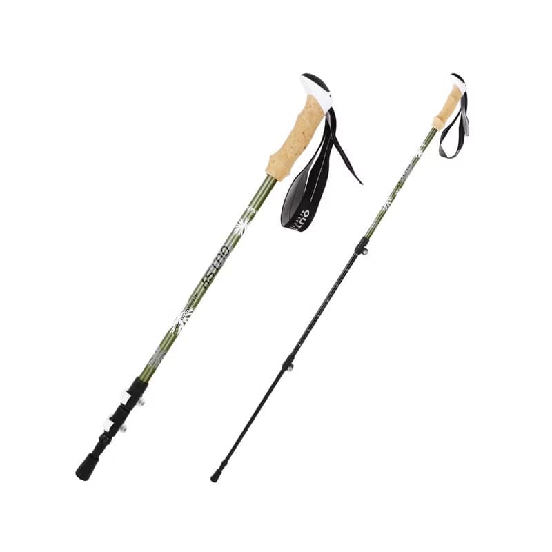 避震極輕三節伸縮外鎖鋁合金雙曜登山杖(三色可選) 交換禮物