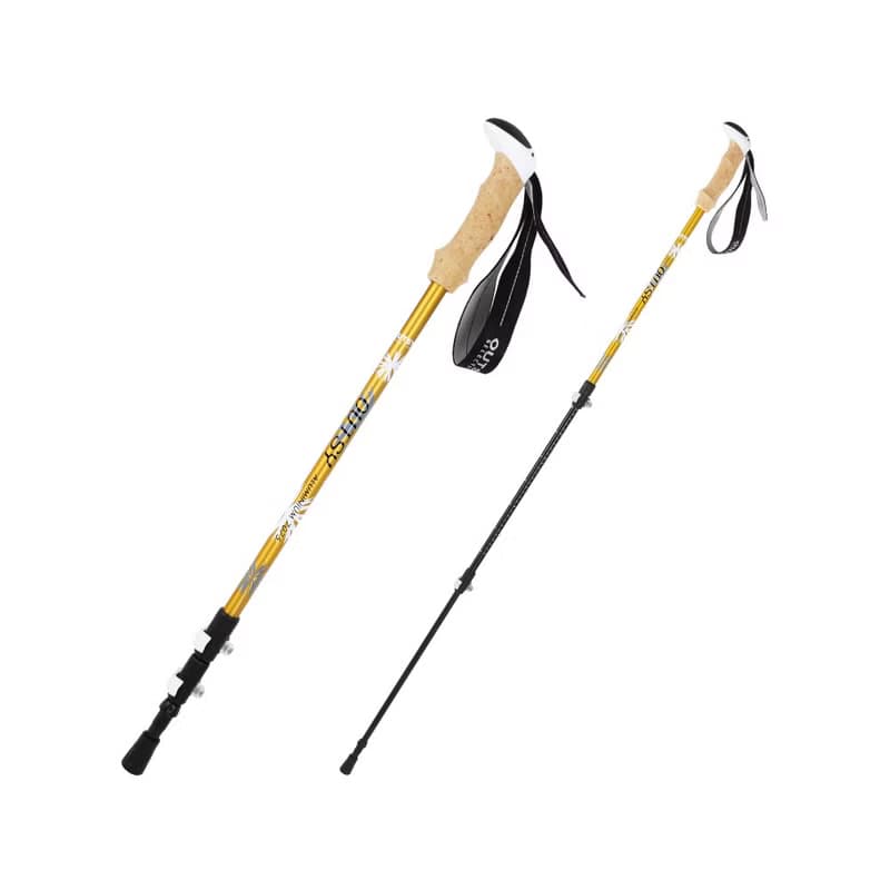 避震極輕三節伸縮外鎖鋁合金雙曜登山杖(三色可選) 交換禮物