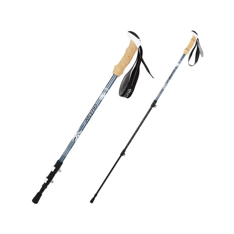 避震極輕三節伸縮外鎖鋁合金雙曜登山杖(三色可選) 交換禮物